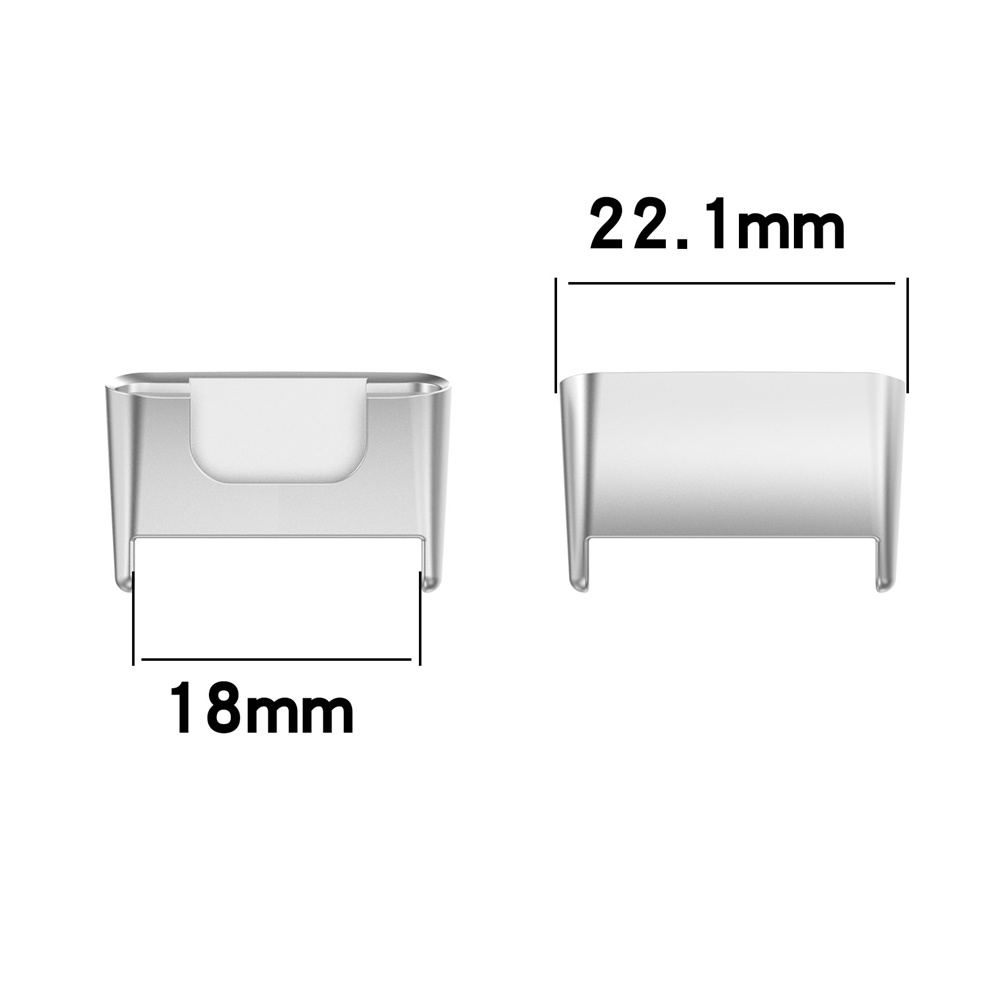 1 Cặp Đầu Nối Chuyển Đổi Bằng Thép Không Gỉ 316L Sang 18MM Cho Đồng Hồ Thông Dụng Xiaomi Mi Band 7 Pro