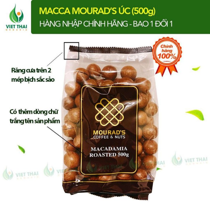 Hạt Mắc Ca Úc Loại 1 Sấy Nứt Vỏ 500g