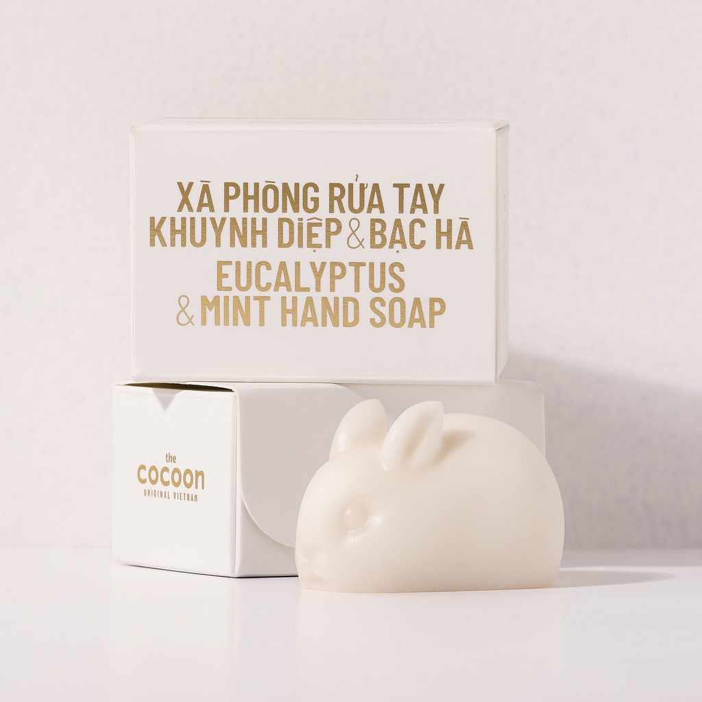 Xà Phòng Rửa Tay Khuynh Diệp &amp; Bạc Hà Hình Chú Thỏ Cocoon 45g