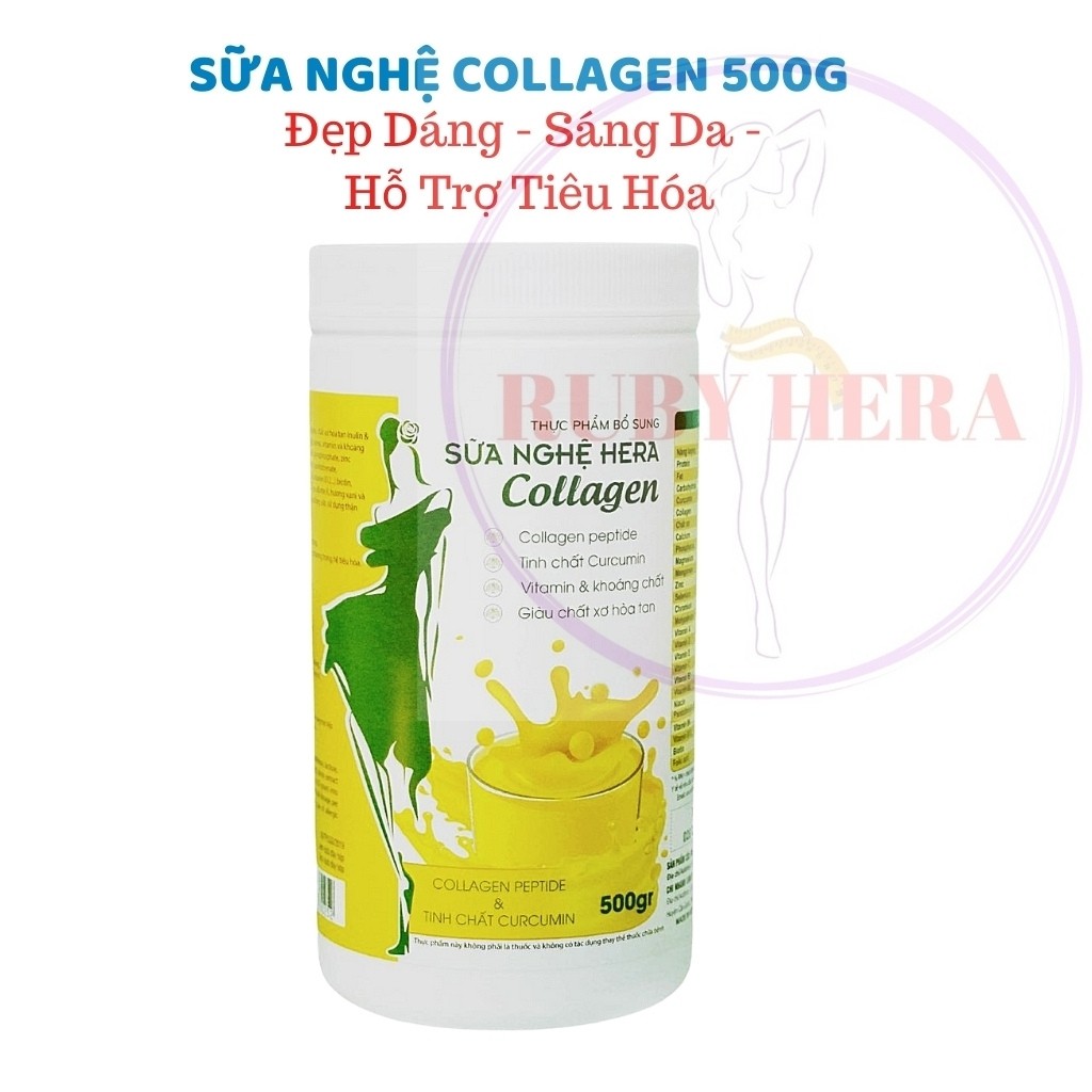 Sữa Nghệ HERA Collagen NC01 Đẹp Dáng -  Đẹp Da - Hỗ Trợ Đau Dạ Dày [CHÍNH HÃNG] (HỘP 500GRAM)