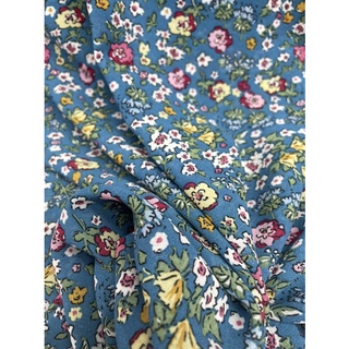 Vải voan chiffon hoa nhí may áo dài, áo kiểu, đầm suông MS2903