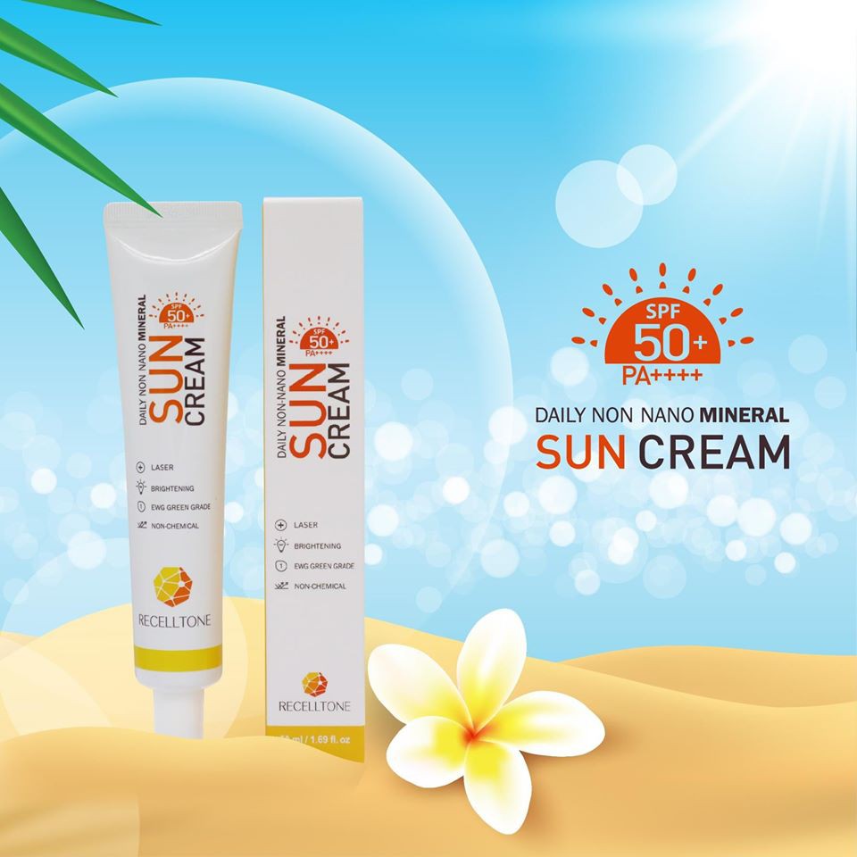 Kem Chống Nắng Sun Cream 𝐑𝐄𝐂𝐄𝐋𝐓𝐎𝐍𝐄 Tặng kèm 1 trà táo giảm cân