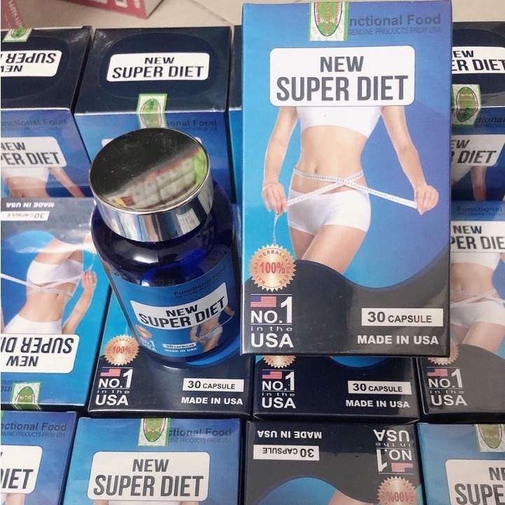 Viên uống giảm cân new super diet của mỹ dành cho cơ địa khó giảm