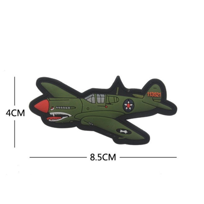 Patch PVC velcro cá mập BOM dán ba lô, nón , quần áo , túi xách