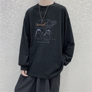 Áo Thun Tay Dài Dáng Rộng Phong Cách Hip Hop Dành Cho Nam