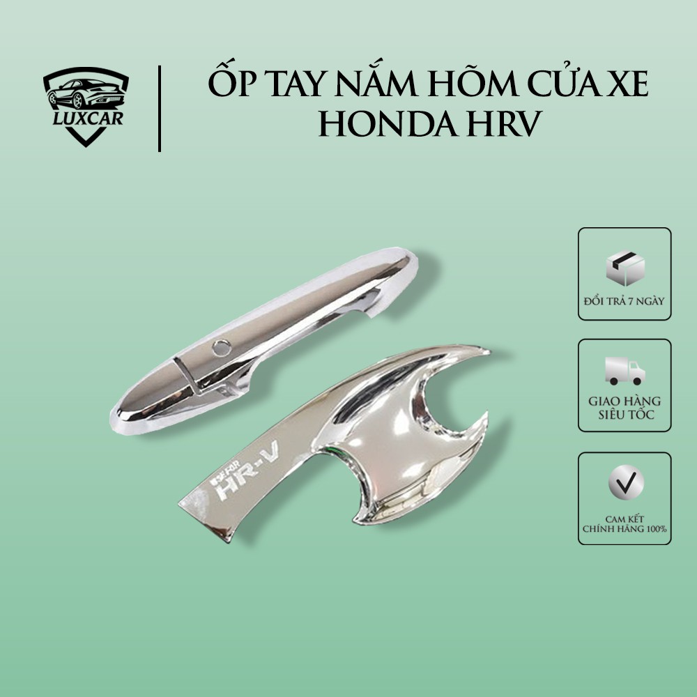 Bộ Ốp tay nắm hõm cửa HONDA HRV - Nhựa ABS mạ Crom cao cấp