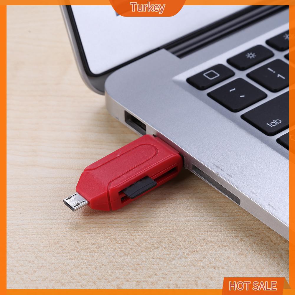 Đầu Đọc Thẻ Nhớ Usb2.0 Otg 2 Trong 1