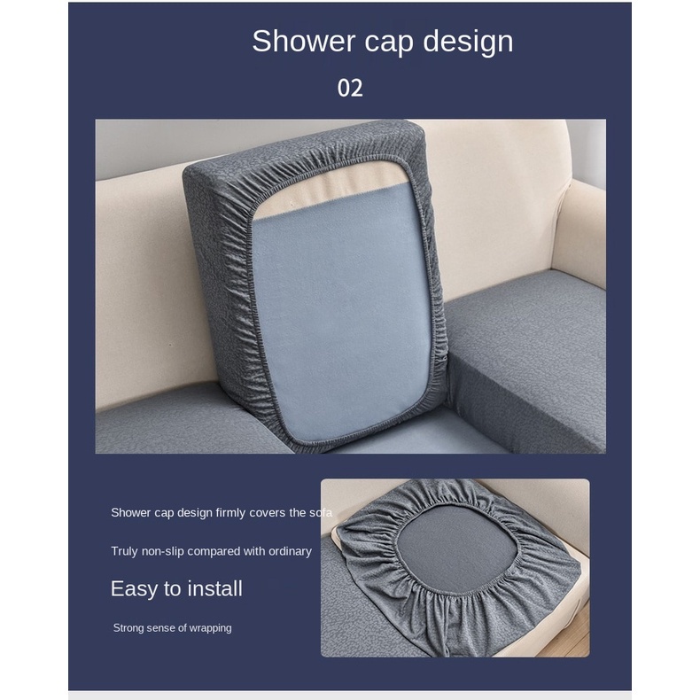 Vỏ bọc đệm ghế sofa hình chữ L 12 màu chống thấm nước 10 kích thước 1/2/3/4 tiện dụng