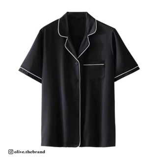 Áo Sơ Mi kết hợp cổ Pijama siêu Trendy