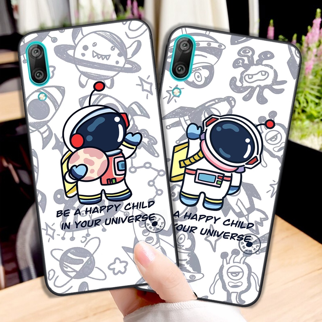 Ốp lưng điện thoại Huawei Y7 Pro 2019 - Y9 2019 - Y9 Prime mẫu phi hành gia vũ trụ cute đáng yêu cực bền
