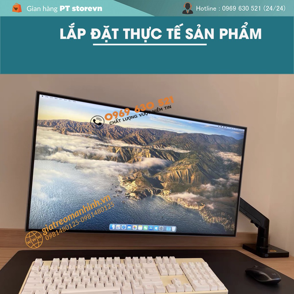 Giá Treo Màn Hình NB-G40 - Hỗ Trợ Treo Màn 22-40 Inch - Tải Trọng 15Kg / Model Mới 2023