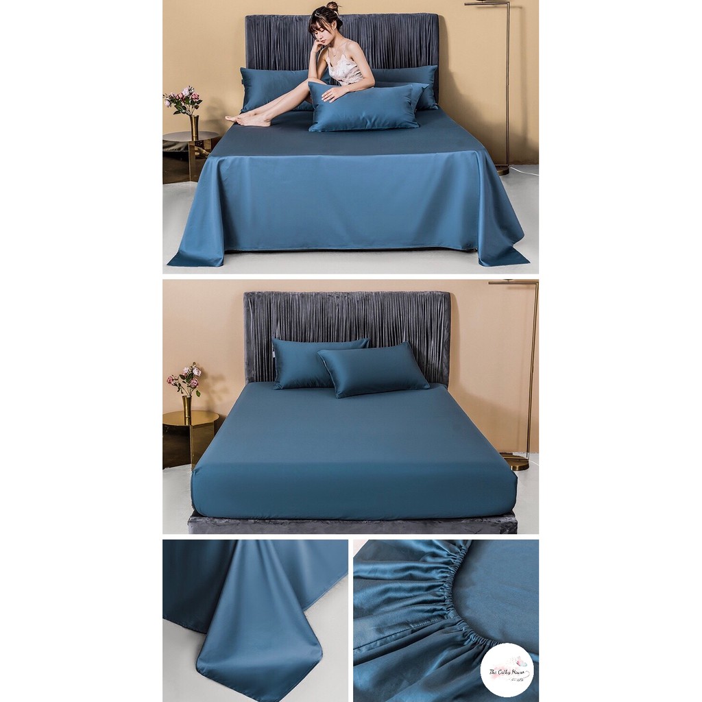 Drapbọc nệm nhập khẩu The Cathy House vải lụa siêu mềm mát màu sắc nhã nhặn, dễ chịu