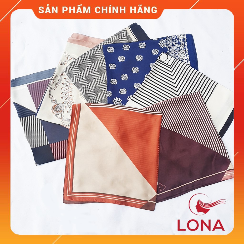 Khăn bandana lụa,khăn quàng cổ vuông 70 x 70 nhiều họa tiết,thời trang nữ