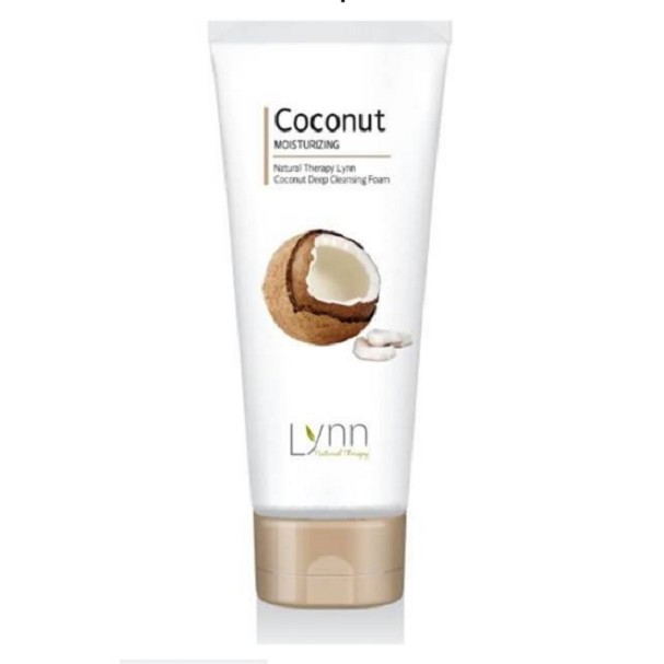 Sưa rửa mặt dừa trắng da cao cấp Hàn Quốc Welcos natural therapy lynn COCONUT deep cleansing foam 120g