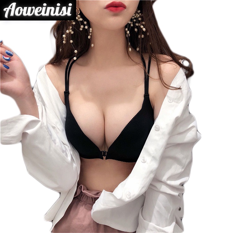 Áo ngực AOWEINISI khóa cài phía trước thời trang quyến rũ dành cho nữ