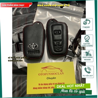 Bao da chìa khoá ô tô toyota corolla cross - đầy đủ móc khóa