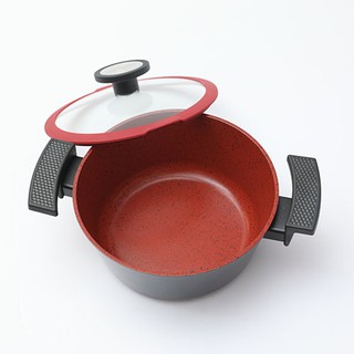 [Hàng chính hãng] Nồi Neoflam Dechef 24cm. Màu đỏ - đen