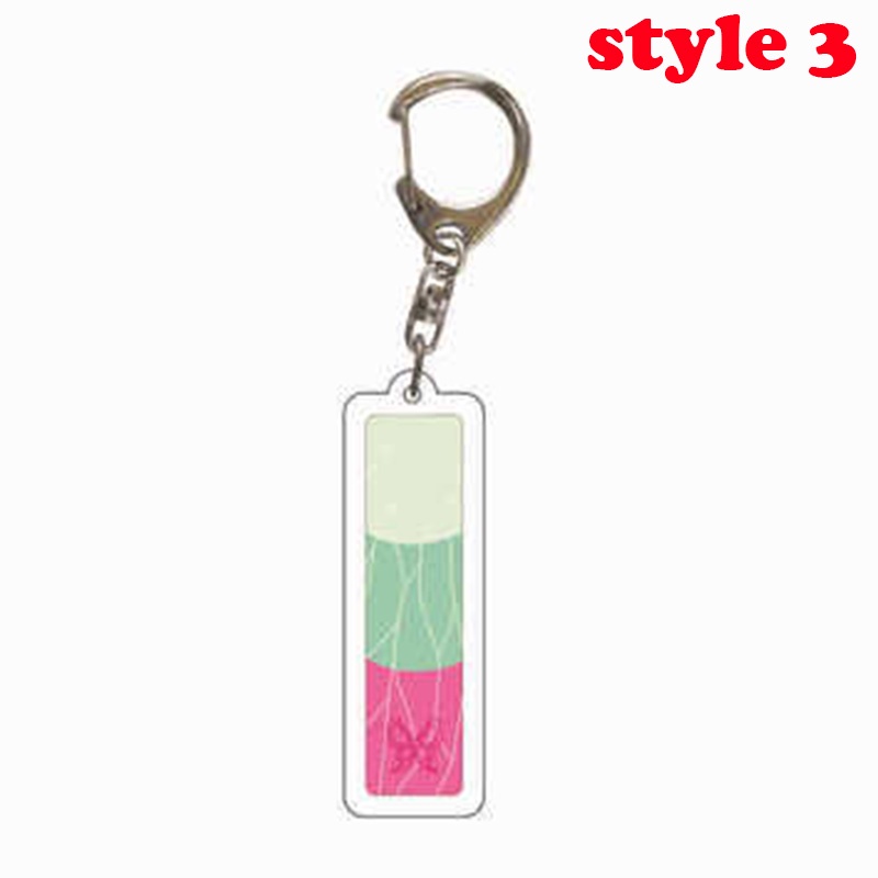 Móc khóa nhựa acrylic phong cách anime Demon Slayer Kimetsu No Yaiba