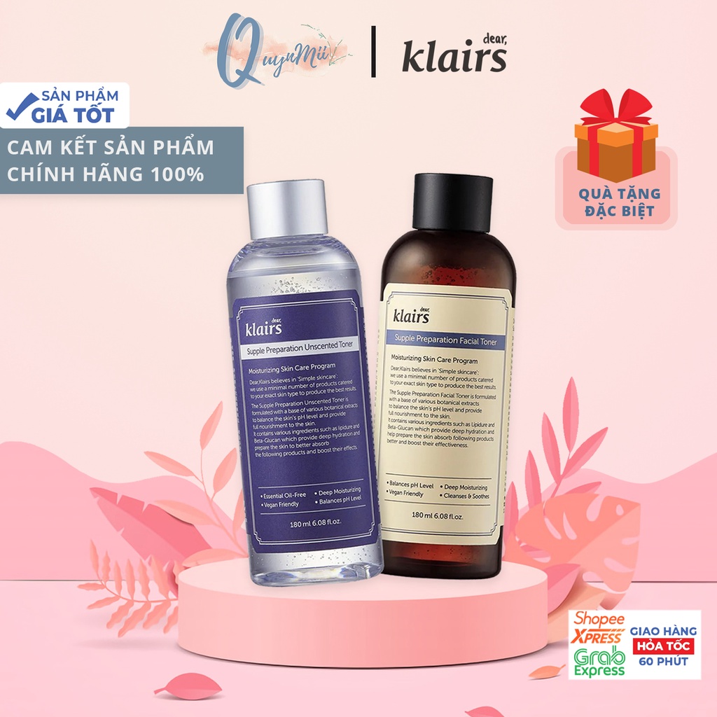 𝐇𝐚̀𝐧𝐠 𝐀𝐮𝐭𝐡 Nước hoa hồng lành tính KLAIRS PREPARATION FACIAL toners