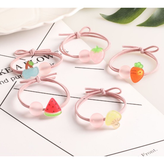 CỘT TÓC KẸO TRÁI CÂY TRONG SUỐT CUTE