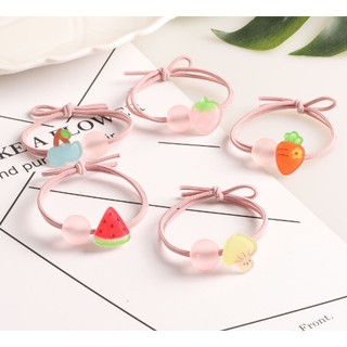 Cột tóc kẹo trái cây trong suốt cute