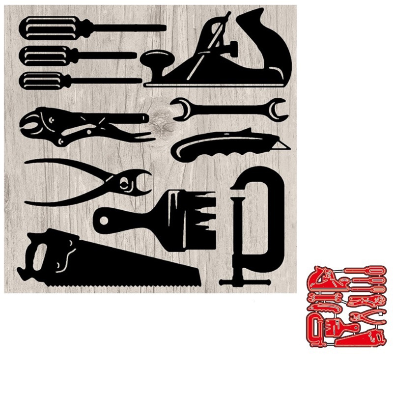 Khuôn Mẫu Cắt Thẻ Trang Trí Album Bằng Kim Loại DIY