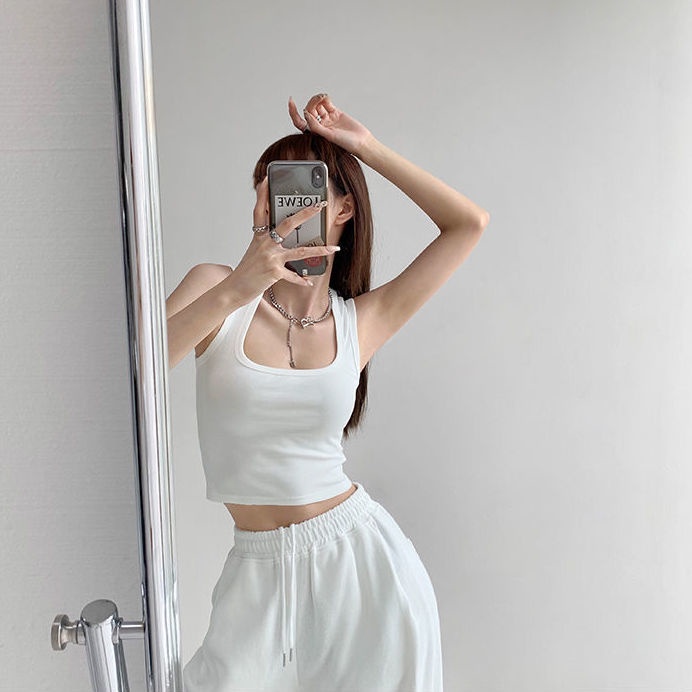 Áo Ba Lỗ Thể Thao Màu Sắc Đơn Giản Thời Trang Cho Nữ  tao bao