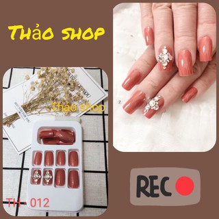 Combo bộ Móng tay giả đính đá thiết kế các mẫu từ TH-001 đến TH-026 ( ib chọn mẫu)