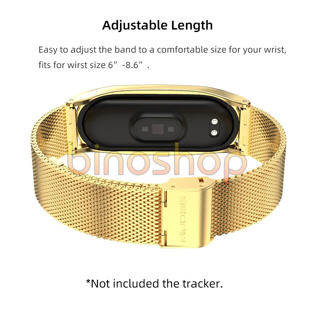 [Xiaomi Miband 4] Dây đeo kim loại khóa bấm Xiaomi Miband 4