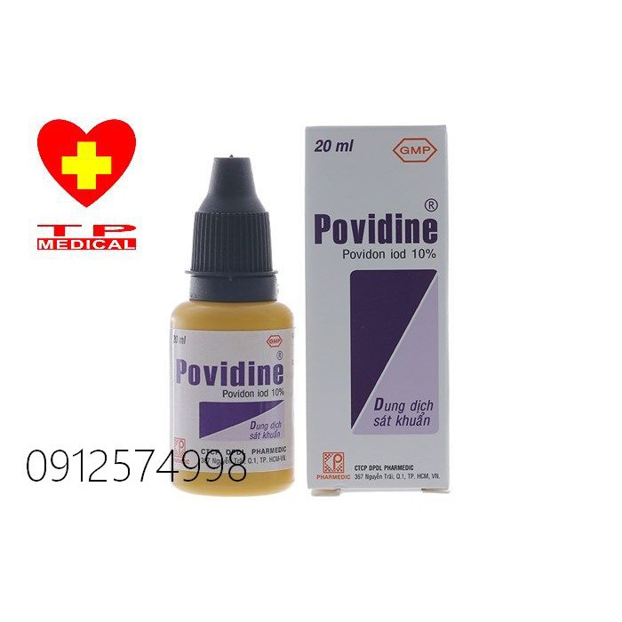 Dung dịch sát khuẩn Povidine 10% [20ml]