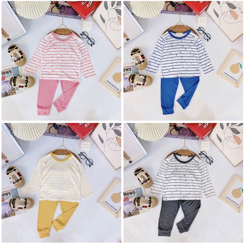 Bộ thun lạnh Minky mom xinh xắn cho bé trai bé gái chất siêu mềm mát