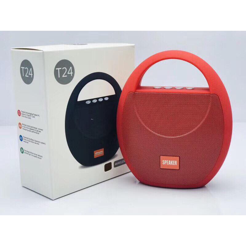 Loa Nghe Nhạc Bluetooth Cầm Tay T24 WIRELESS SPEAKER Loa Blutooth Di Động Không Dây Mini