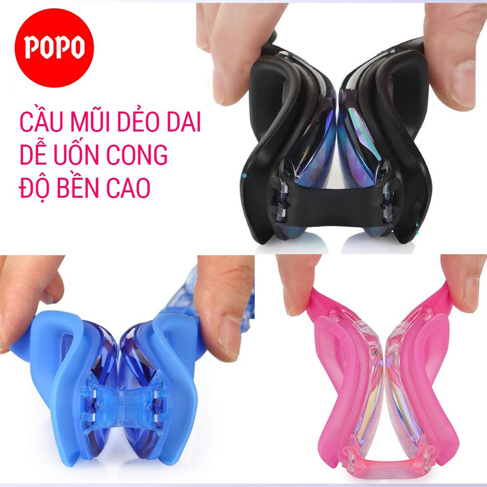 Kính bơi người lớn POPO2360 chính hãng cản tia UV chống sương mờ dùng khi tập bơi, thi đấu cho nam nữ bé từ 8 tuổi