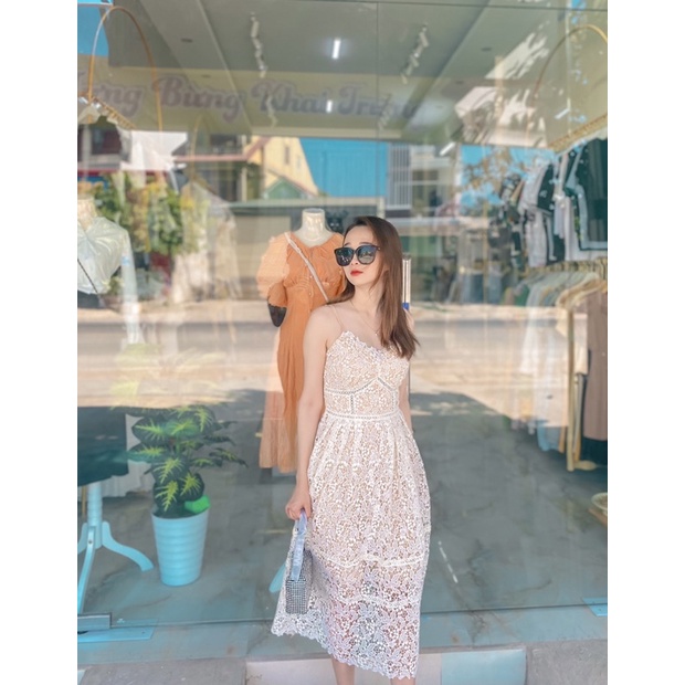 Váy 2 giây ren tkcc