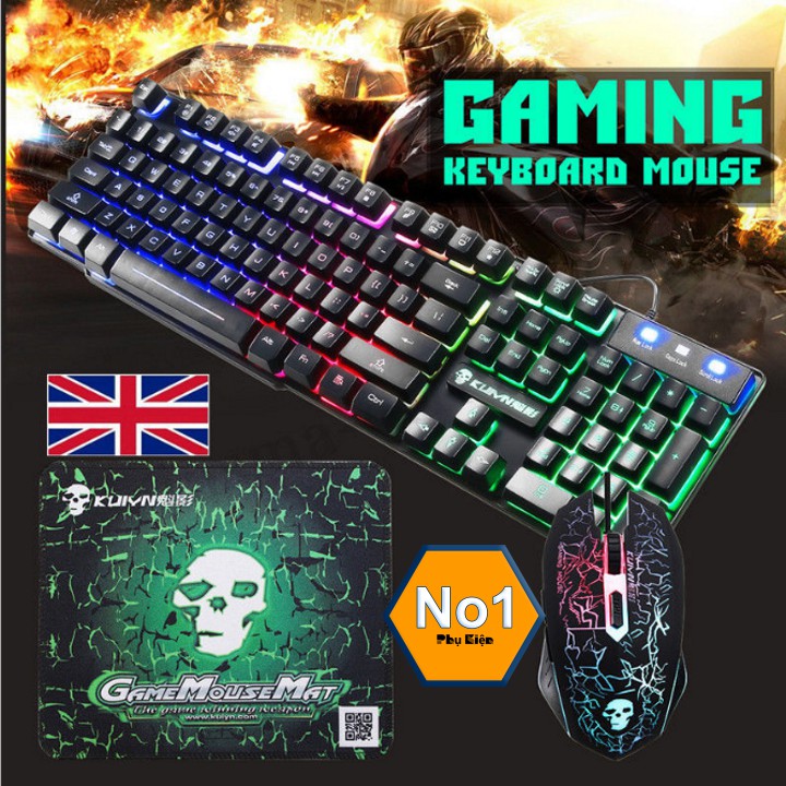 Bộ Bàn Phím Và Chuột GAMING T6 Chuyên Máy Tính, PC, Laptop Game