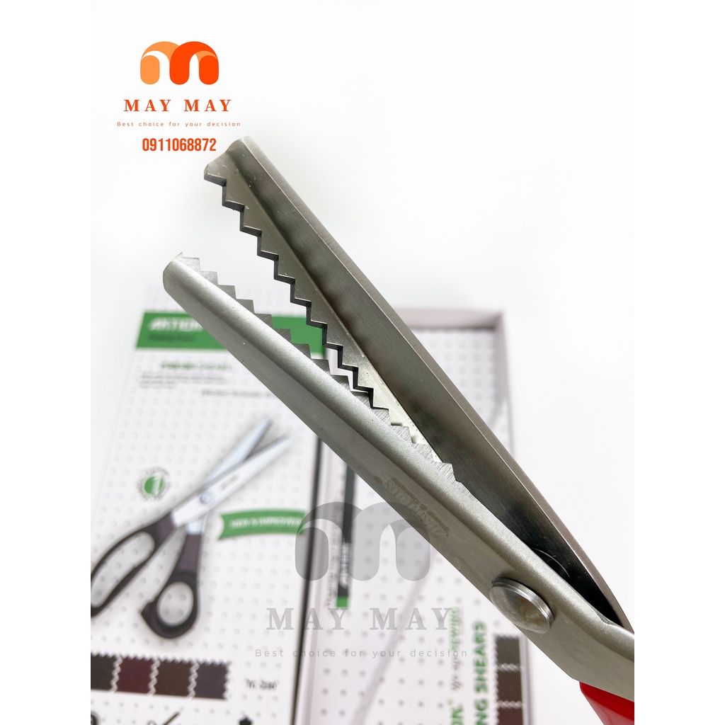 Kéo răng cưa dùng cắt giấy, vải nỉ, HIỆU AKTION, lưỡi kéo săc bén, hàng cao cấp