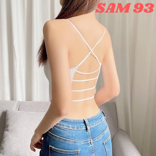 Áo Bra Nữ Đúc Su Dây Chéo Khoe Lưng Trần Gợi Cảm 💖FREESHIP💖 Áo Ngực Bra Đẹp Có Đệm Kiểu Dáng Trẻ Trung – SAM 93 B32