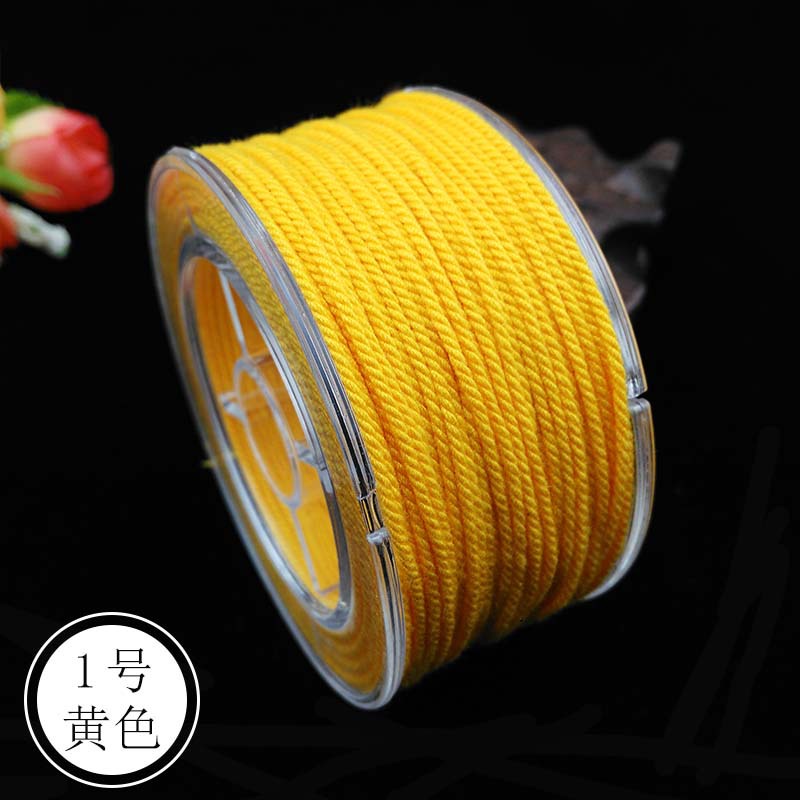 Cuộn Chỉ Cotton 30 Sợi Cao Cấp Màu Đen / Vàng / Đỏ