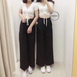 QUẦN CULOTTES/ QUẦN ỐNG RỘNG KHOÁ SƯỜN CHẤT ĐẸP