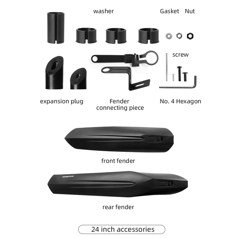 FENDER Rockbros Tấm Chắn Bùn 22-29 '' Cho Xe Đạp MTB