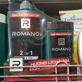 Dầu tắm&gội 2in1 Romano Classic 650g