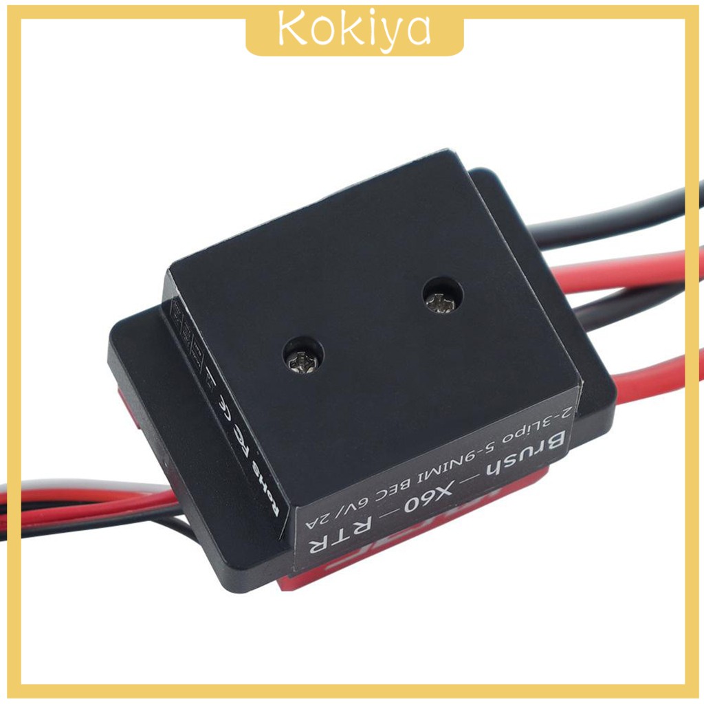 Bộ Điều Khiển Tốc Độ Động Cơ Không Chổi Than 60a Esc Cho Mô Hình Xe 1 / 10 Rc