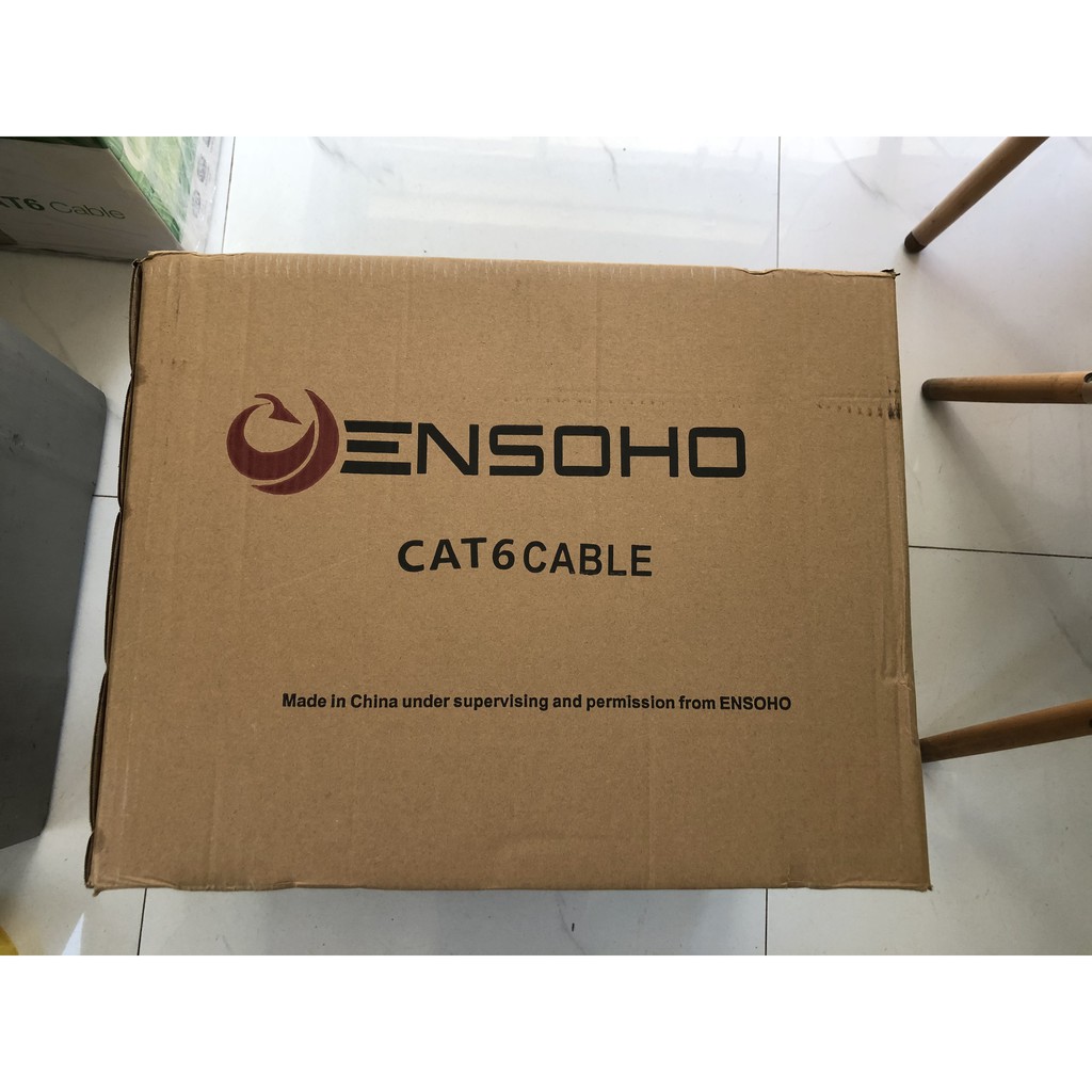 Dây cáp mạng ENSOHO CAT6 UTP EN-U6CAA6 hàng chuẩn Anh Ngọc phân phối - 10m 15m 20m 25m 30m 35m 40m 45m 50m