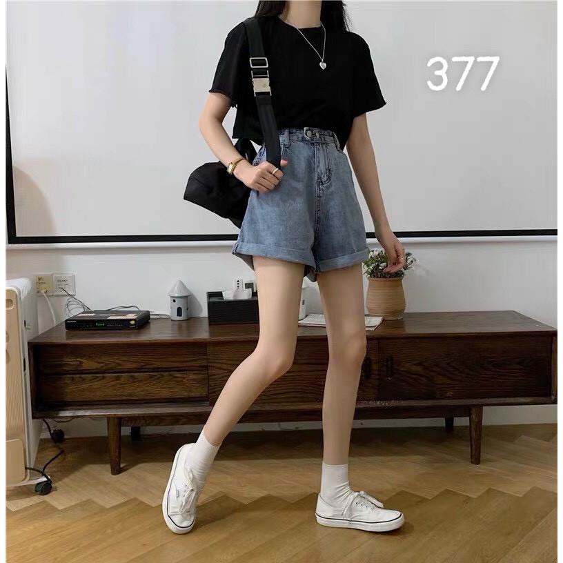 [ CÁI GẬT ĐẦU ] QUẦN JEAN NGỐ LỬNG NỮ 2 NÚT NGANG MÀU XANH NHẠT LAI CUỐN FORM RỘNG RÃI MÁT MẺ CAO CẤP HADI ĐỦ SIZE
