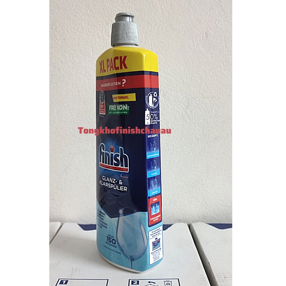 Combo rửa chén Gel finish Eco 0% 900ml+Bóng finish 400ml+ Muối finish 1,5kg dùng cho máy rửa bát.