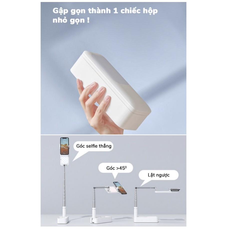 Gậy livestream Thông Minh công nghệ 4.0 10.000mAH Universal White