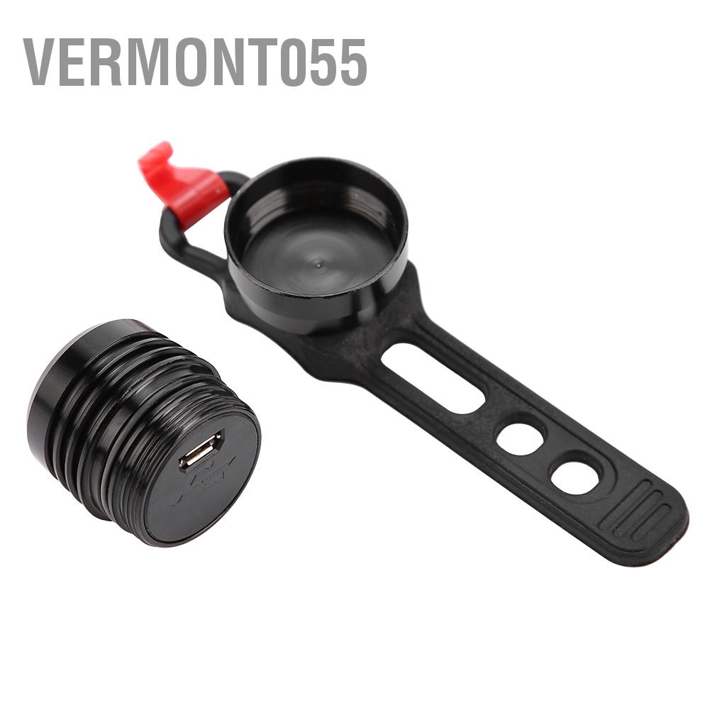 Có thể bán buôn Đèn gắn đuôi xe đạp có thể sạc lại chống nước thích hợp cho mũ bảo hiểm ngoài trời Hàng giao ngayvermont055