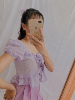 Áo croptop bèo A10
