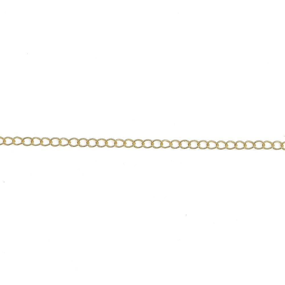 Chuỗi dây xích BEADIA mạ vàng 18K mở rộng dành cho làm đồ trang sức dây chuyền