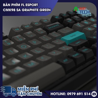 Bàn phím Cơ Gaming FLEsport CMK98 SA Graphite Green | Bàn Phím Cơ Không Dây Layout 98 | Bảo Hành Chính Hãng 12 Tháng